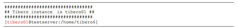 Tibero 다중 인스턴스를 사용할 때의 os profile 설정 6