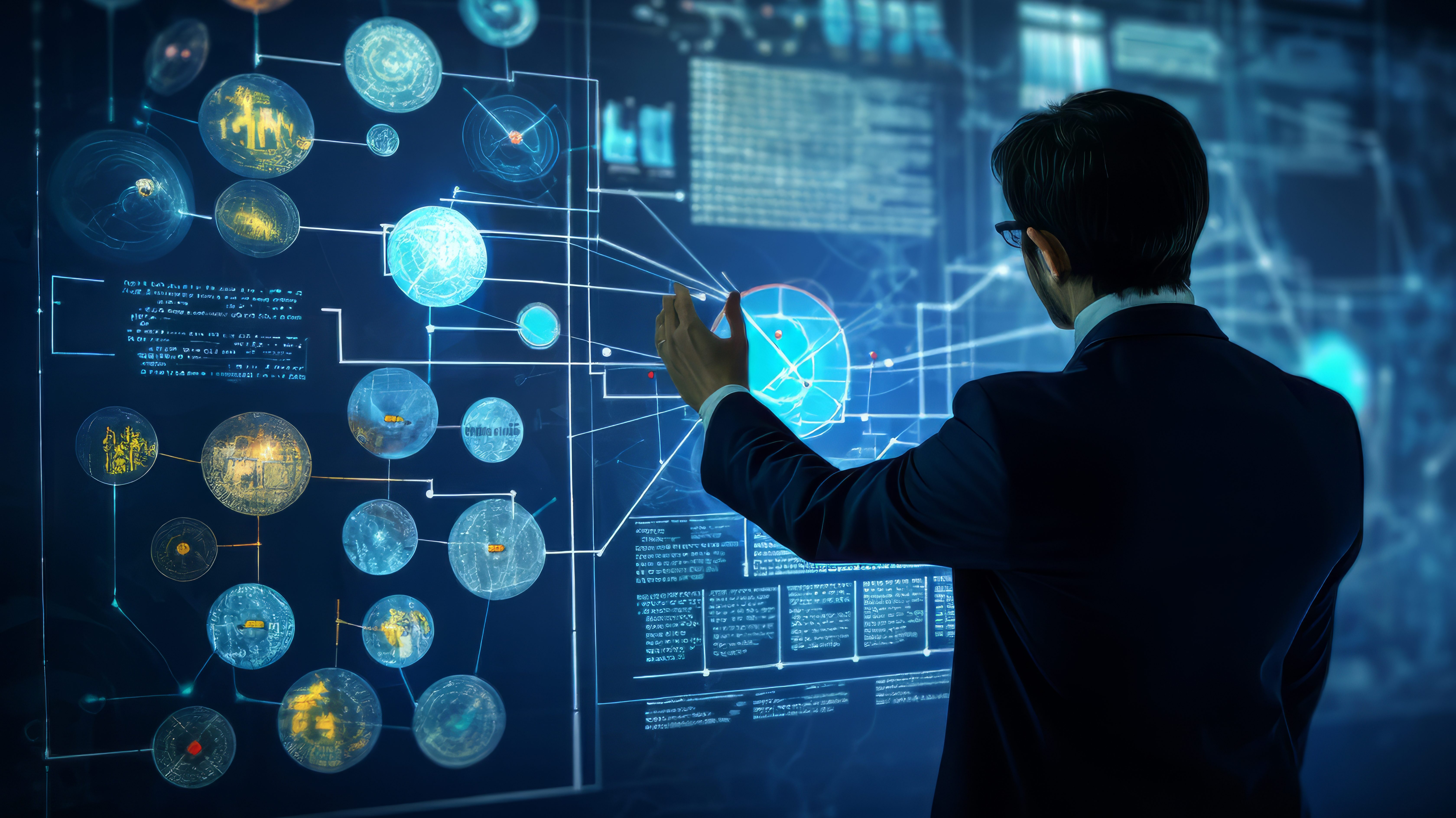 2024 대한민국 데이터 산업 현황 및 주요 동향 1 businessman working futuristic office edited businessman working futuristic office edited